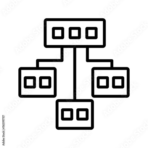 Network Virtualization Vector Icon