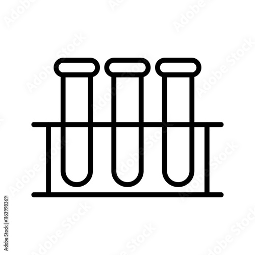 Test Tube Rack Vector Icon