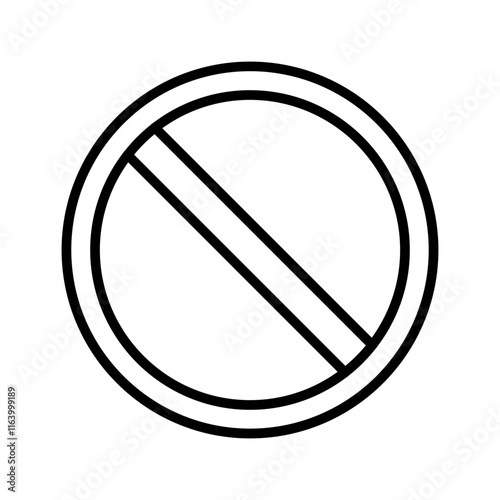 Restricted Vector Icon