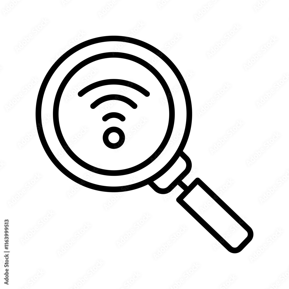 Network Discovery Vector Icon