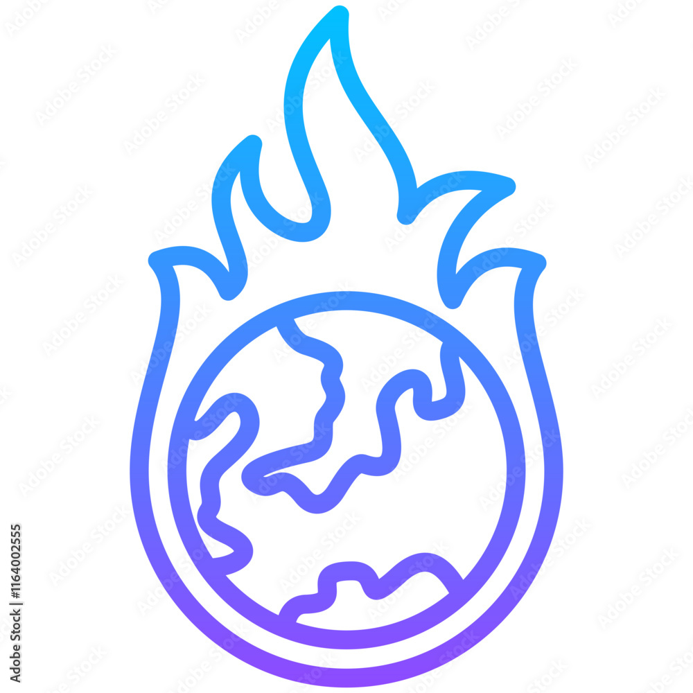 Global Warming Icon Global Warming Icon