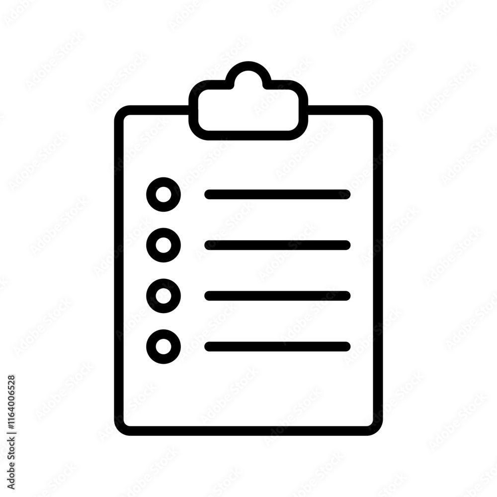 Clipboard Vector Icon Clipboard Vector Icon
