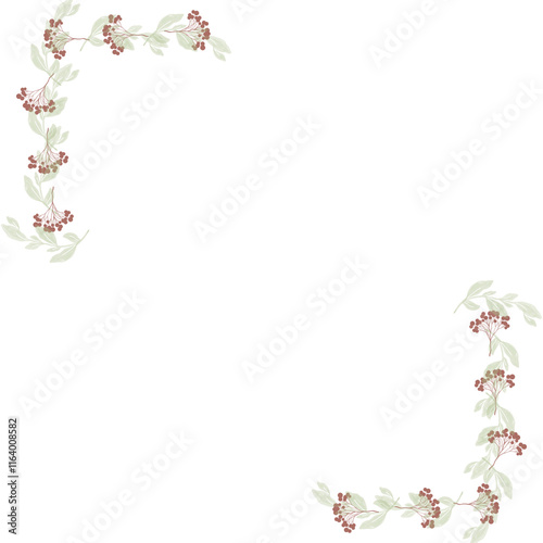 Hand drawn flower wreath illustration photo