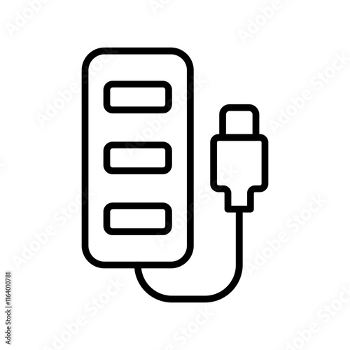 USB Hub Vector Icon