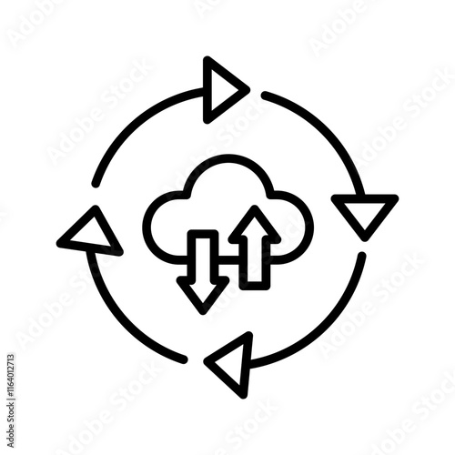 Continuous Deployment Vector Icon