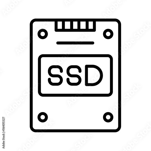 External SSD Vector Icon