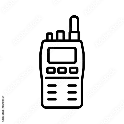 Police Radio Vector Icon