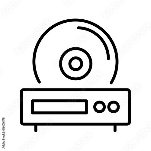 Portable DVD Player Vector Icon photo