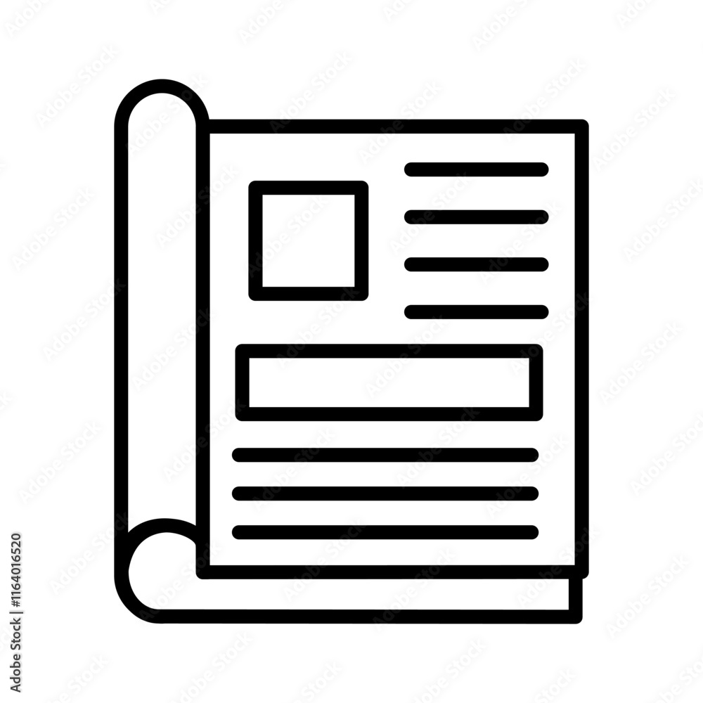 Magazine Vector Icon Magazine Vector Icon
