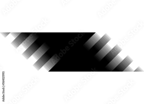 Modern vector pattern. abstract steps, black on white background. black and white design element.  Trendy background