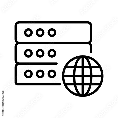 Web Hosting Vector Icon
