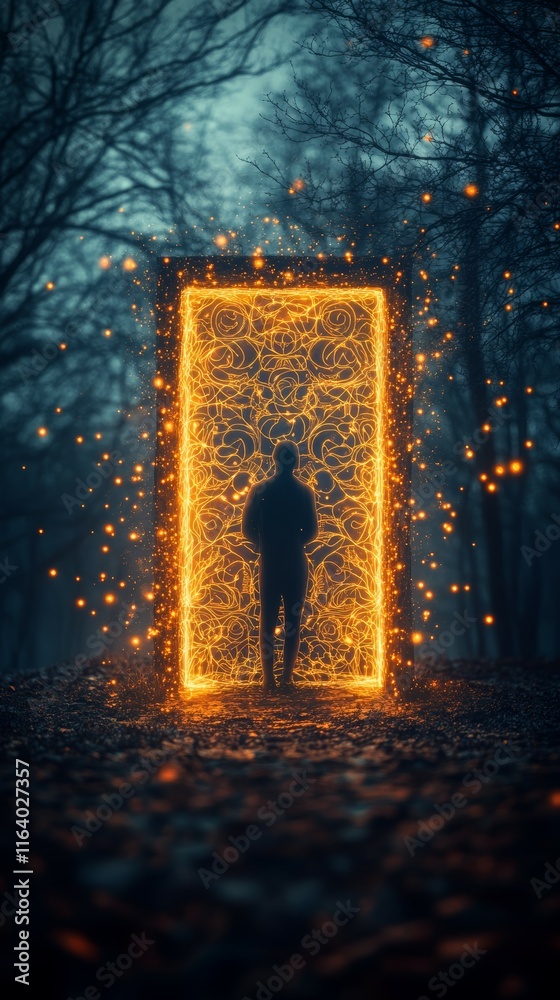 Obraz premium The Closed Door, Autism Spectrum Disorder ASD