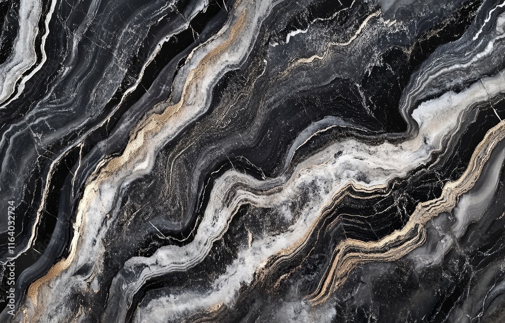Abstract black, white, and gold marble texture. Abstract black, white, and gold marble texture.
