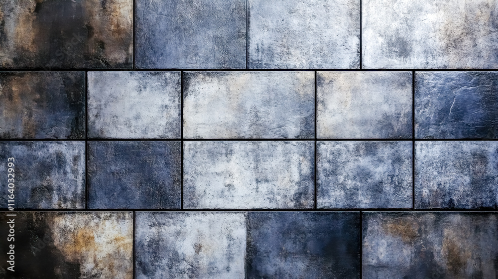 Fototapeta premium Ceramic tiles showing a concrete texture in industrial style design