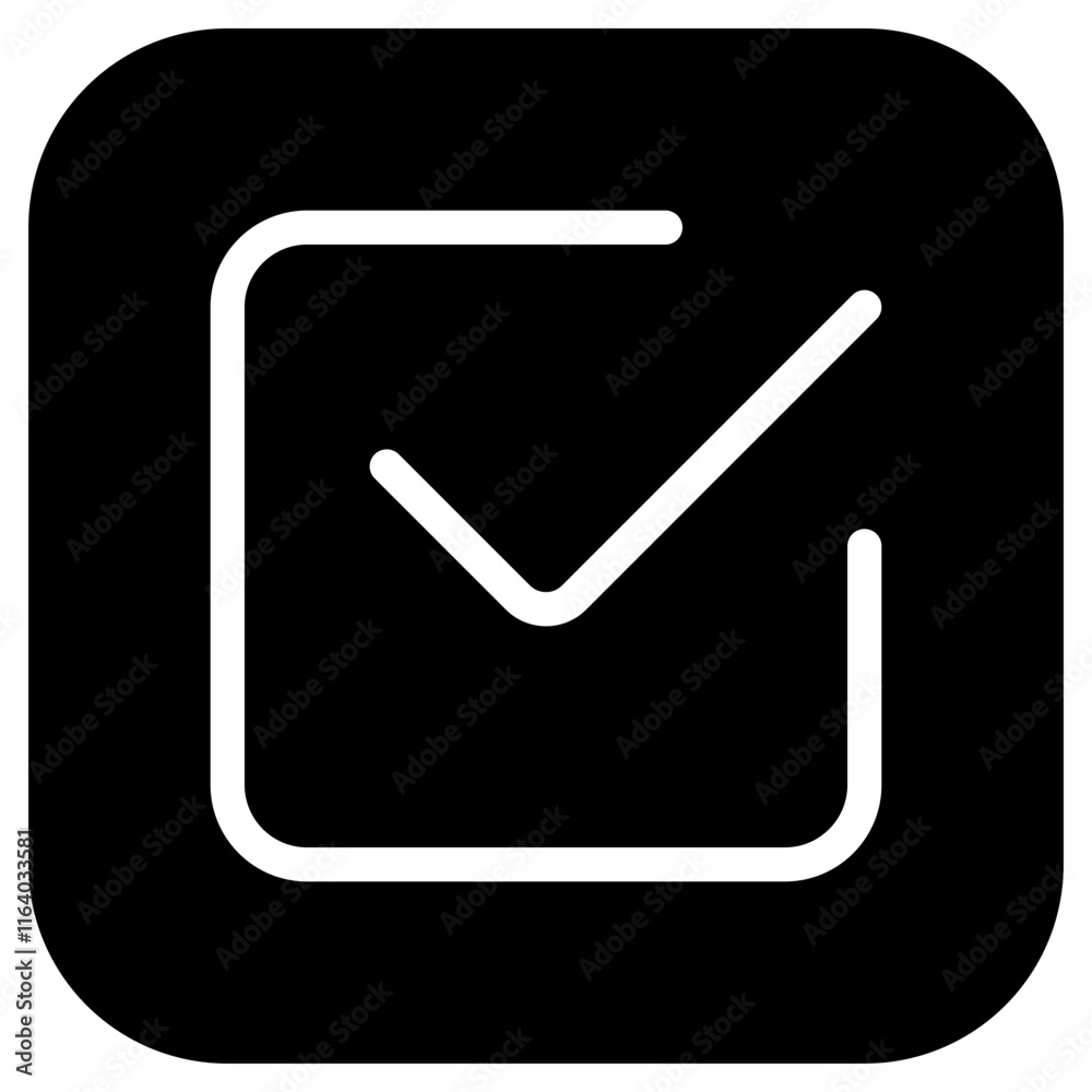 Editable check box vector icon. Part of a big icon set family. Perfect for web and app interfaces, presentations, infographics, etc Editable check box vector icon. Part of a big icon set family. Perfect for web and app interfaces, presentations, infographics, etc