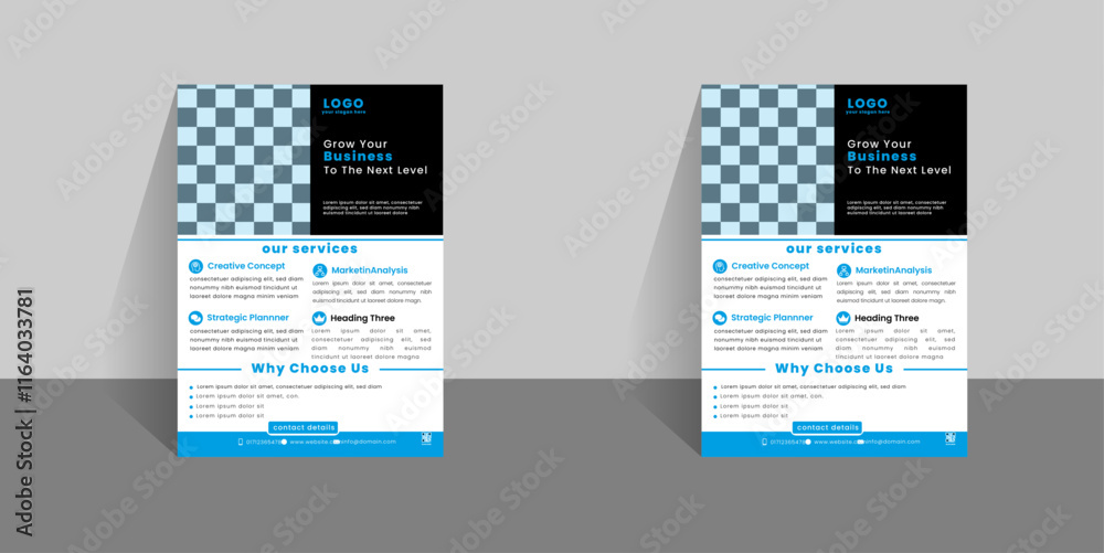 Obraz premium corporate business flyer design