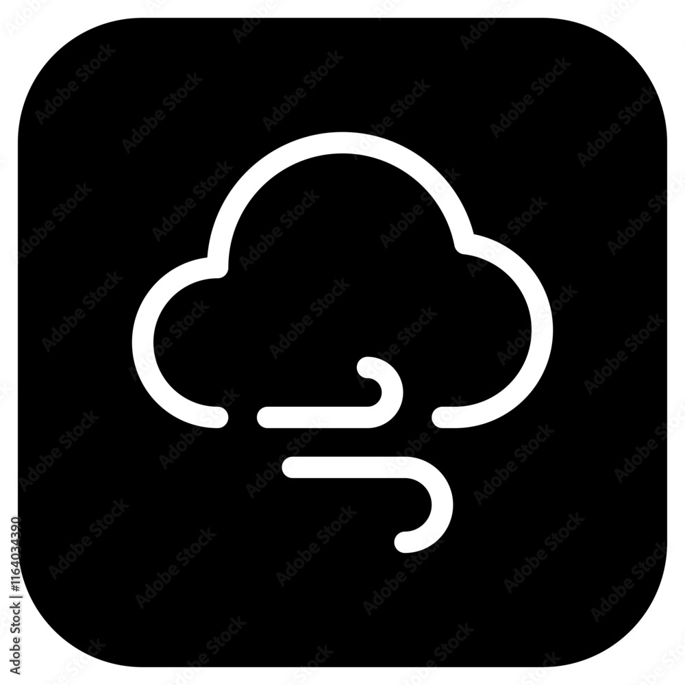Editable windy cloud vector icon. Part of a big icon set family. Perfect for web and app interfaces, presentations, infographics, etc Editable windy cloud vector icon. Part of a big icon set family. Perfect for web and app interfaces, presentations, infographics, etc