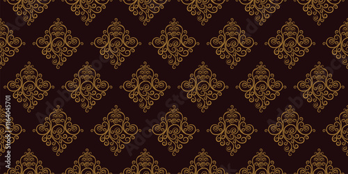 Elegant abstract floral shapes pattern for various design purposes