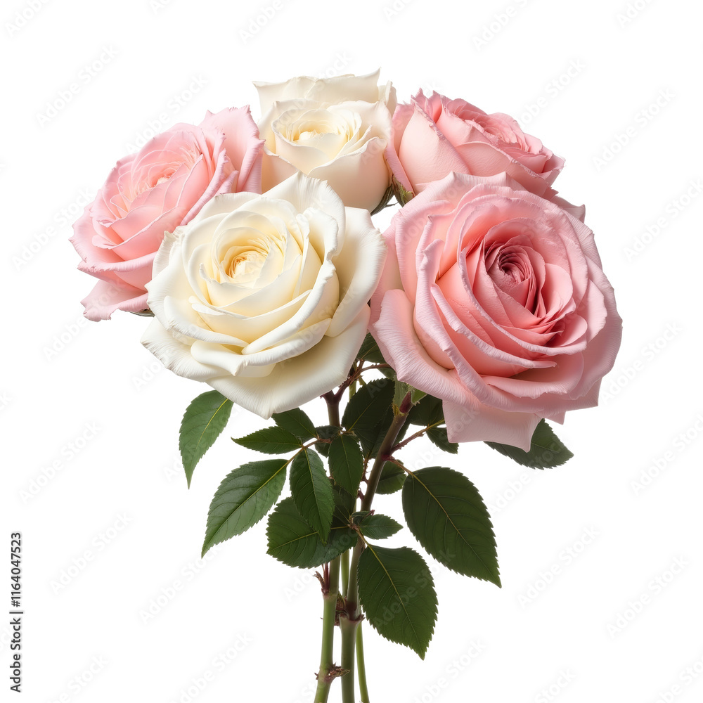 Elegant Arrangement of Pale Pink and White Roses Elegant Arrangement of Pale Pink and White Roses