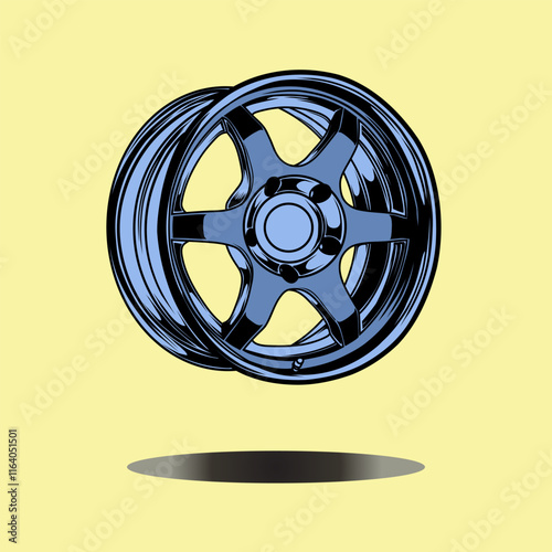 Wheel rim vector illustration