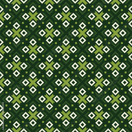 Vector geometric ornament in ethnic style. Abstract seamless pattern with EPS 10. Simple modern background texture. Repeat geo design.