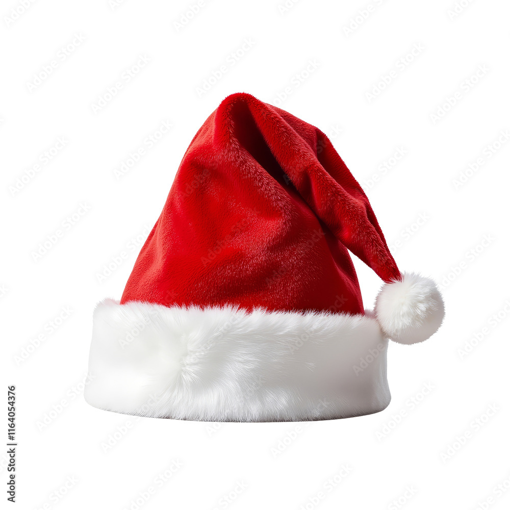 Festive Santa Hat with Red and White Design for Holiday Celebrations Festive Santa Hat with Red and White Design for Holiday Celebrations