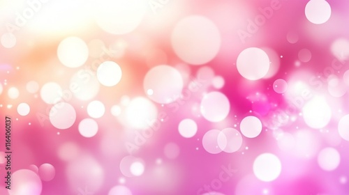 Blurred pink abstract background, smooth gradient texture color, shiny bright website pattern, header or sidebar banner graphic art image. photo