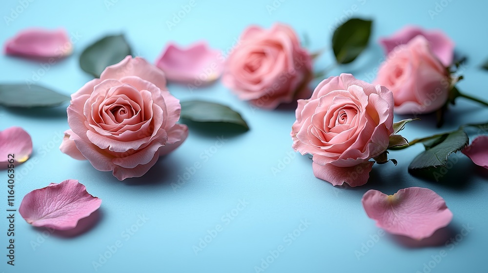 A white blank greeting card featuring a pink background adorned with flowers and a love letter A white blank greeting card featuring a pink background adorned with flowers and a love letter