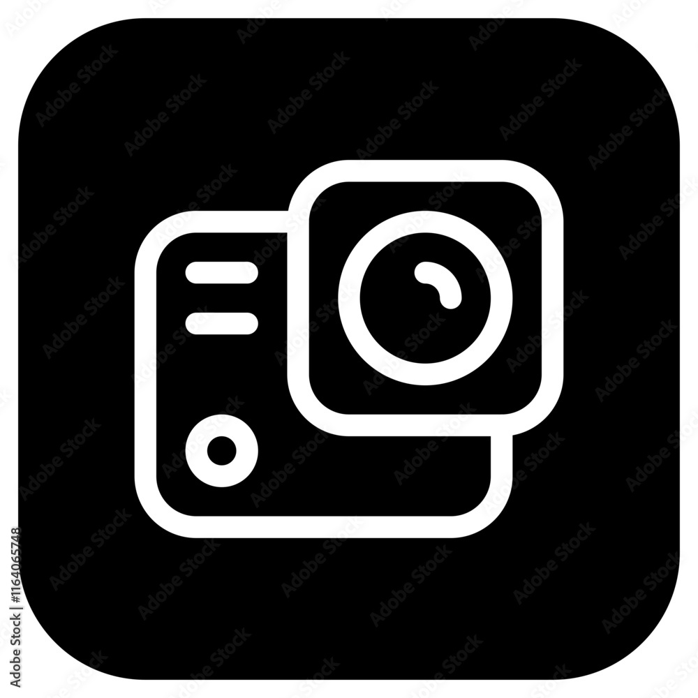 Editable vector action camera icon. Part of a big icon set family. Perfect for web and app interfaces, presentations, infographics, etc Editable vector action camera icon. Part of a big icon set family. Perfect for web and app interfaces, presentations, infographics, etc