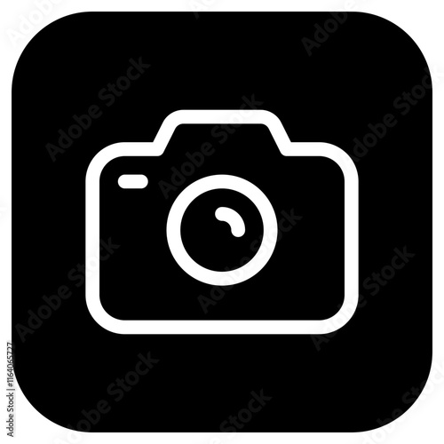 Editable vector photo digital camera icon. Part of a big icon set family. Perfect for web and app interfaces, presentations, infographics, etc