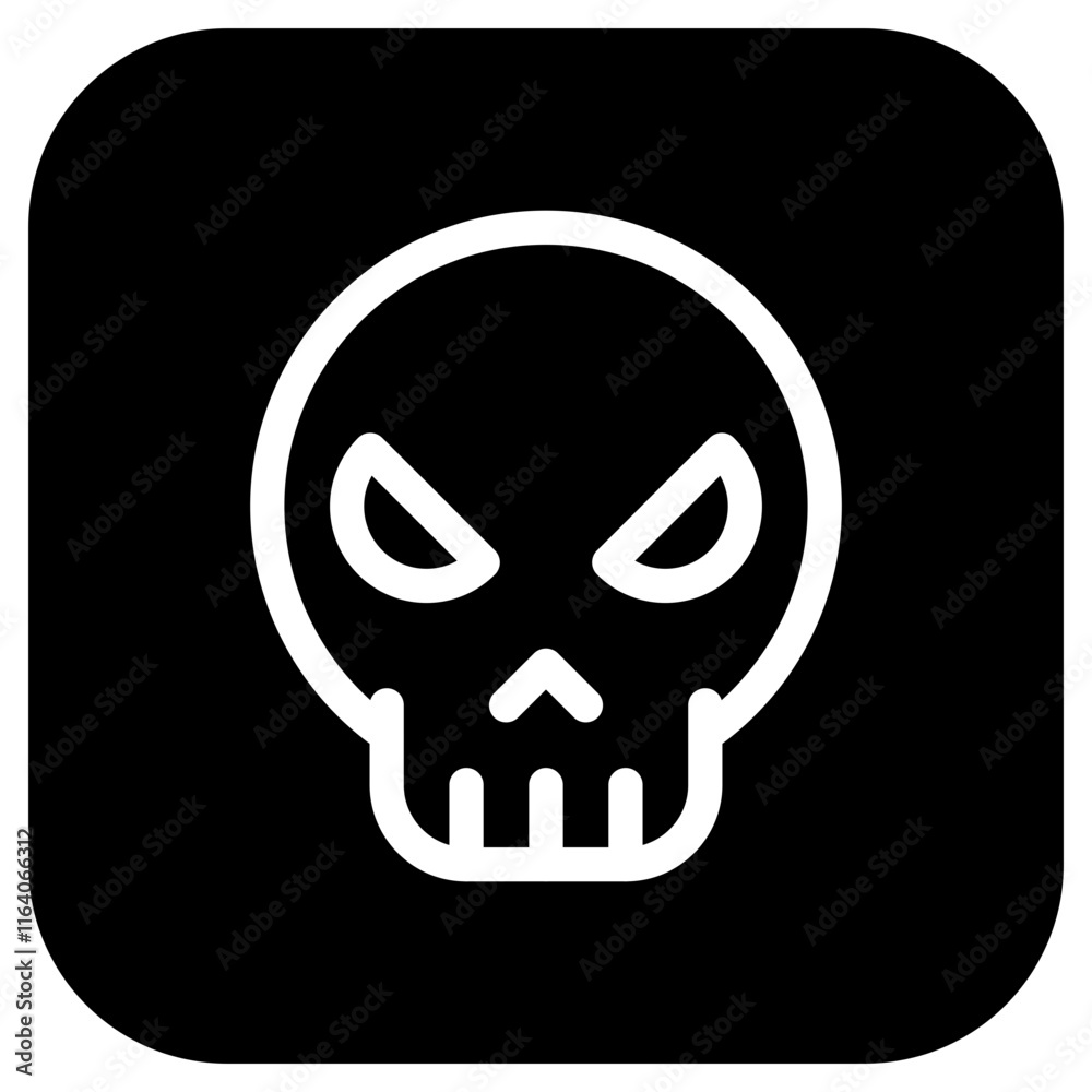 Editable vector danger skull icon. Part of a big icon set family. Perfect for web and app interfaces, presentations, infographics, etc Editable vector danger skull icon. Part of a big icon set family. Perfect for web and app interfaces, presentations, infographics, etc