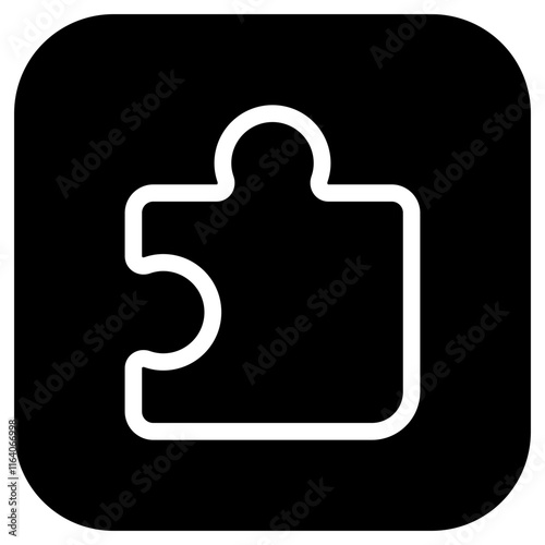 Editable vector puzzle piece plugin icon. Part of a big icon set family. Perfect for web and app interfaces, presentations, infographics, etc