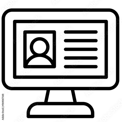 Online Resume Icon