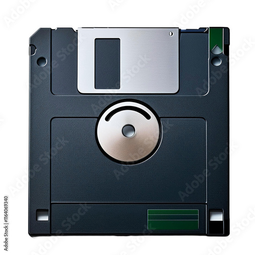 diskette floppy disk magnetic type data storage medium on white background 