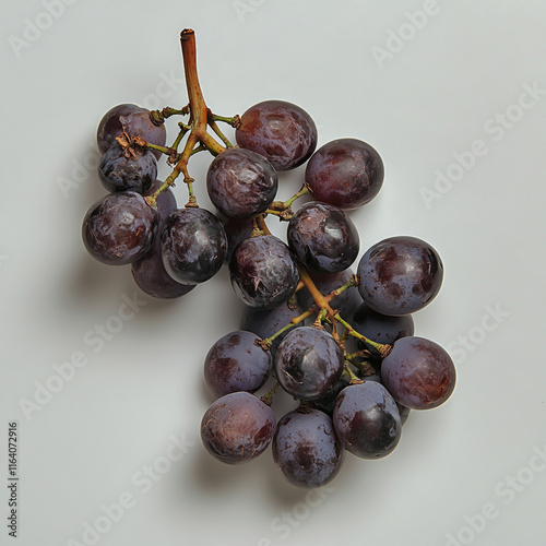 Grapes isolated on white background. photo