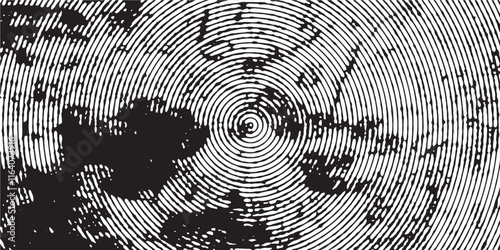 Distressed background in black, and white texture with dots, spots, scratches, and lines. Abstract vector illustration.