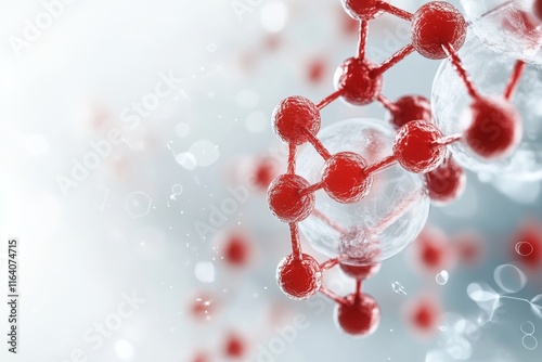 A futuristic 3D illustration of a molecule with clearly labeled bonds and atomic numbers, highlighting IUPAC nomenclature photo