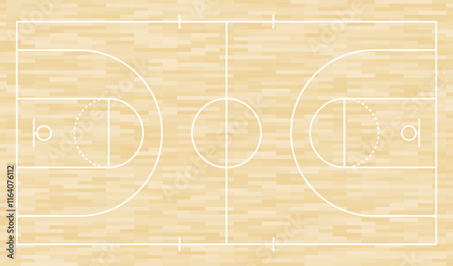 Basketball court top view, Basketball court line