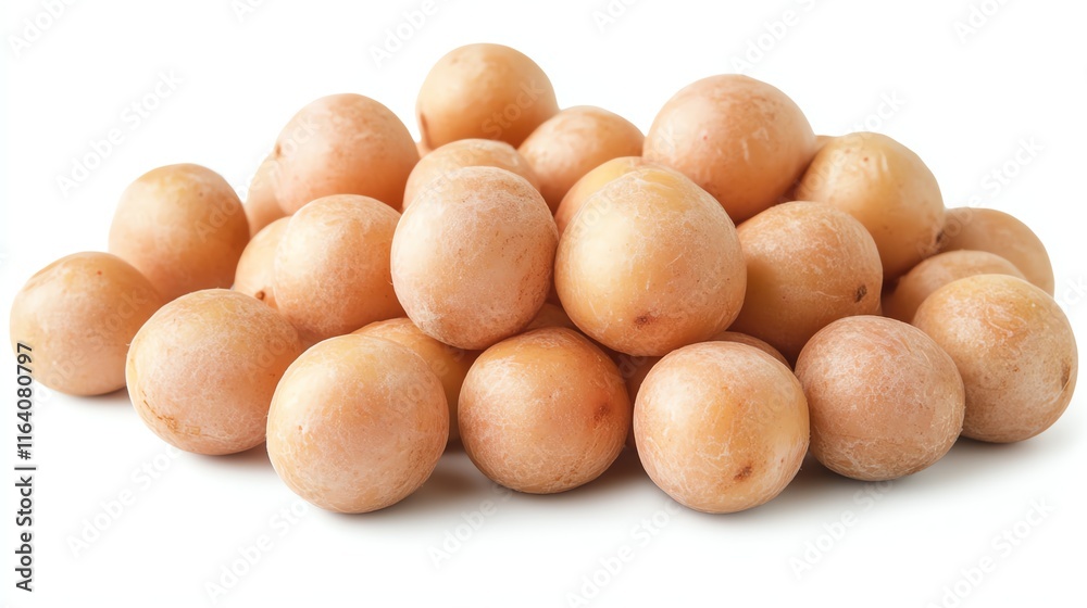 Fresh organic potatoes arranged in a heap, white isolate background. Fresh organic potatoes arranged in a heap, white isolate background.