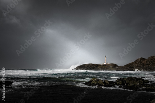 Ardnamurchan Lighthouse during a Storm photo