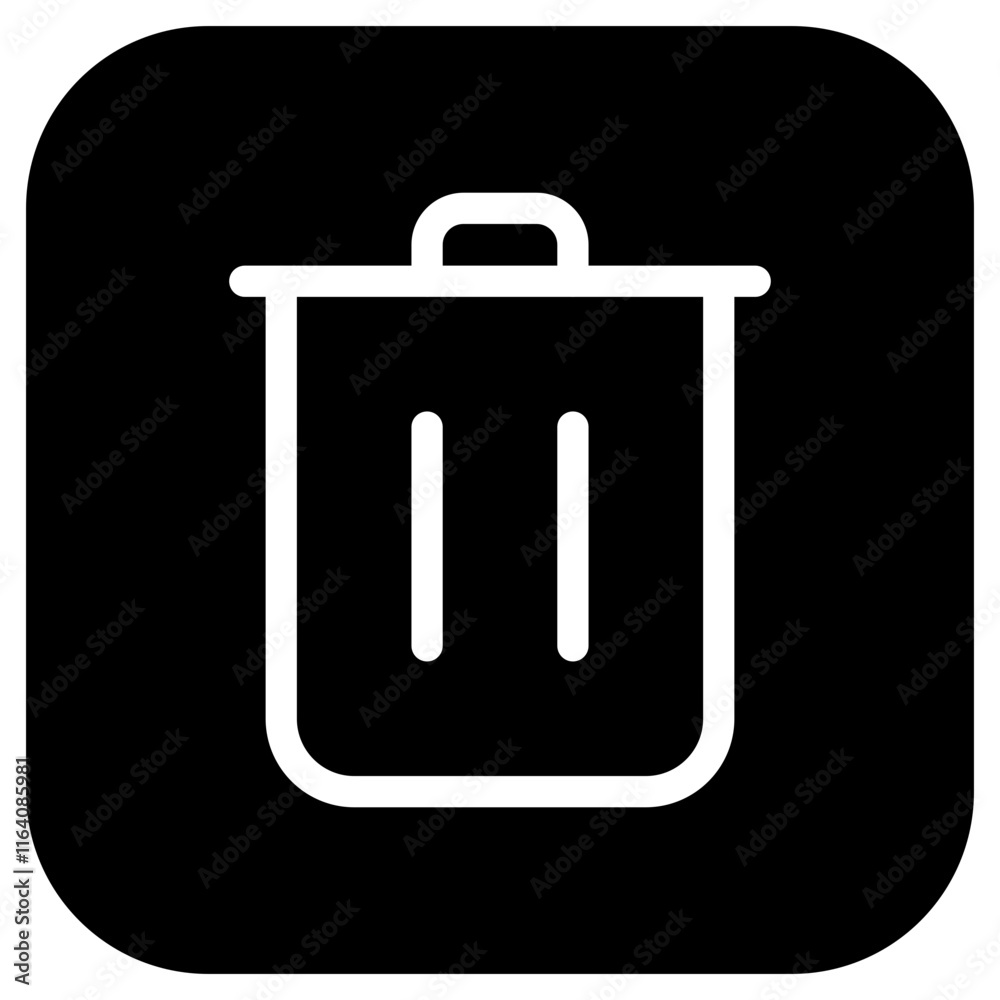 Editable vector delete trash recycle bin icon. Part of a big icon set family. Perfect for web and app interfaces, presentations, infographics, etc Editable vector delete trash recycle bin icon. Part of a big icon set family. Perfect for web and app interfaces, presentations, infographics, etc