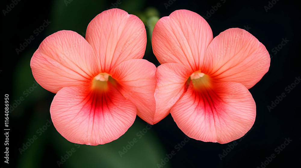 Fototapeta premium Delicate pink flowers botanical garden close-up photography natural environment floral beauty macro perspective
