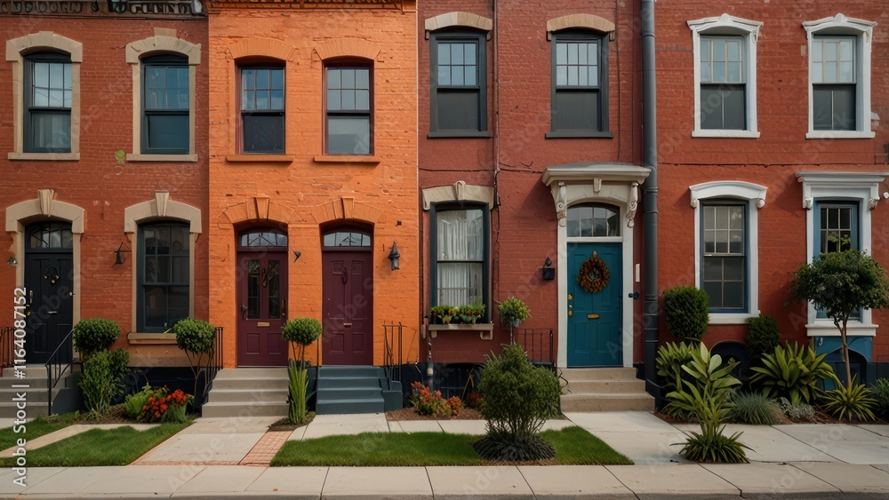 Fototapeta premium houses in the city