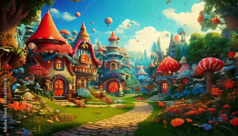 Obraz premium Generated fairy tale land fairy tale land