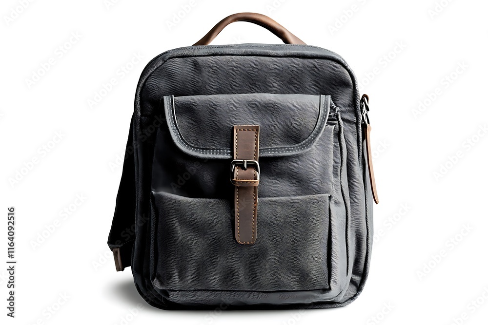 Black backpack isolated on a white background Black backpack isolated on a white background