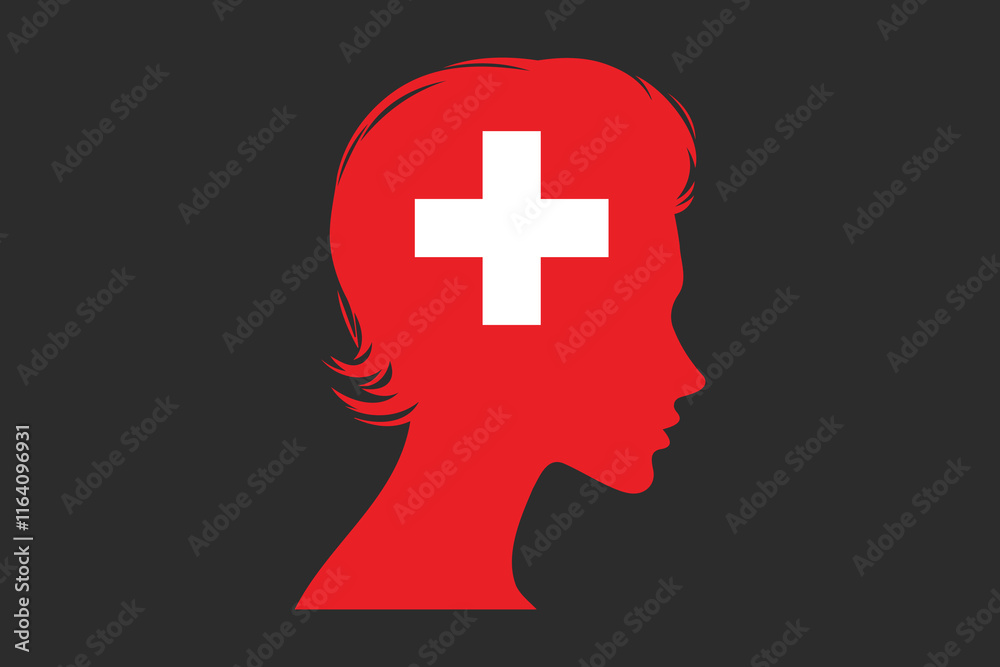 Switzerland flag and girl’s shape, Flag of Switzerland national country symbol illustration Vector, Rectangle Switzerland flag illustration, Flat vector illustration
Switzerland flag and girl’s shape, Flag of Switzerland national country symbol illustration Vector, Rectangle Switzerland flag illustration, Flat vector illustration