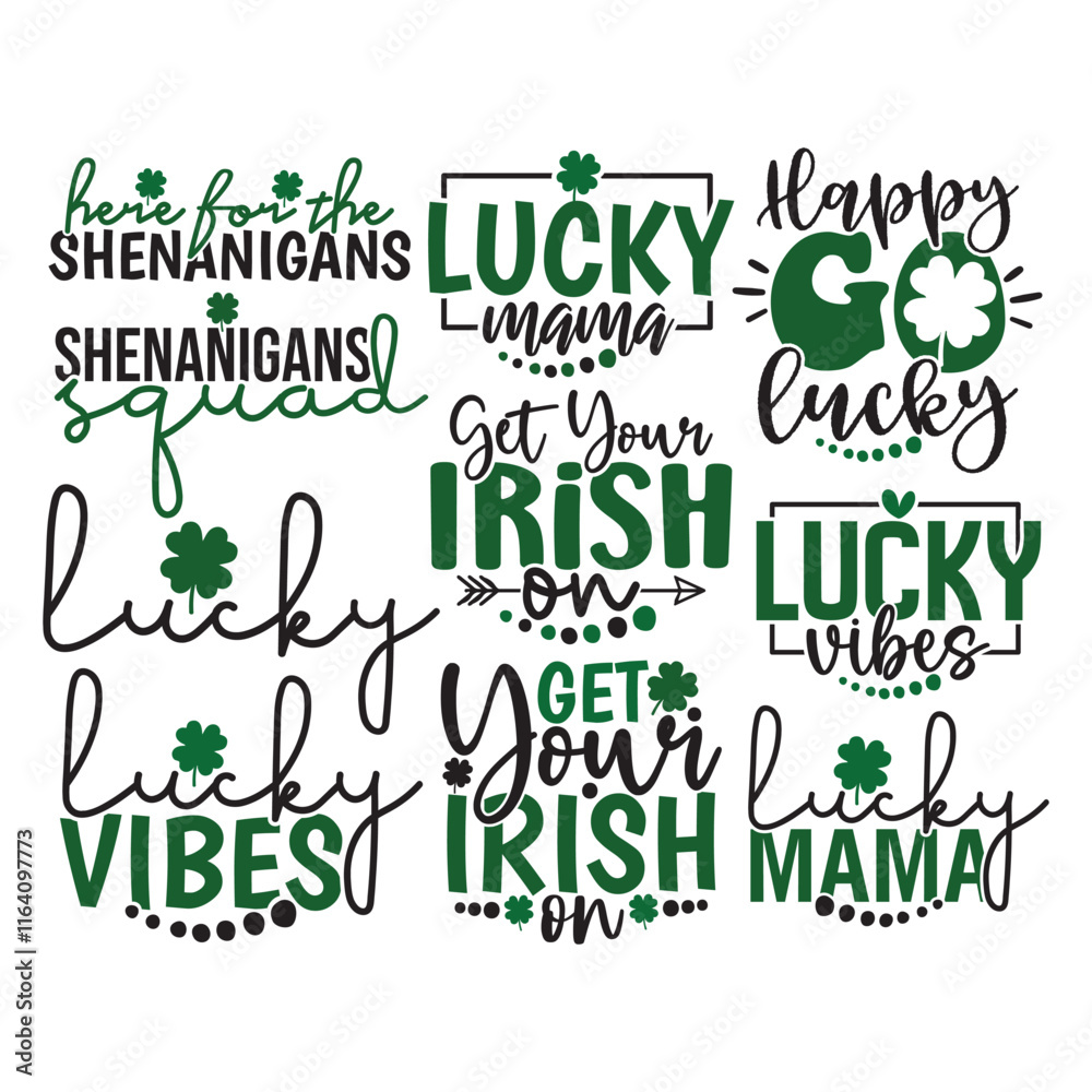 Obraz premium 10 St. Patrick's SVG Bundle