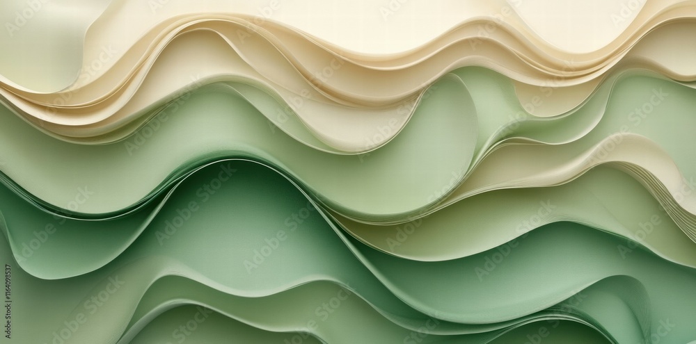 Abstract wavy layers in soft colors create a soothing visual texture. Abstract wavy layers in soft colors create a soothing visual texture.