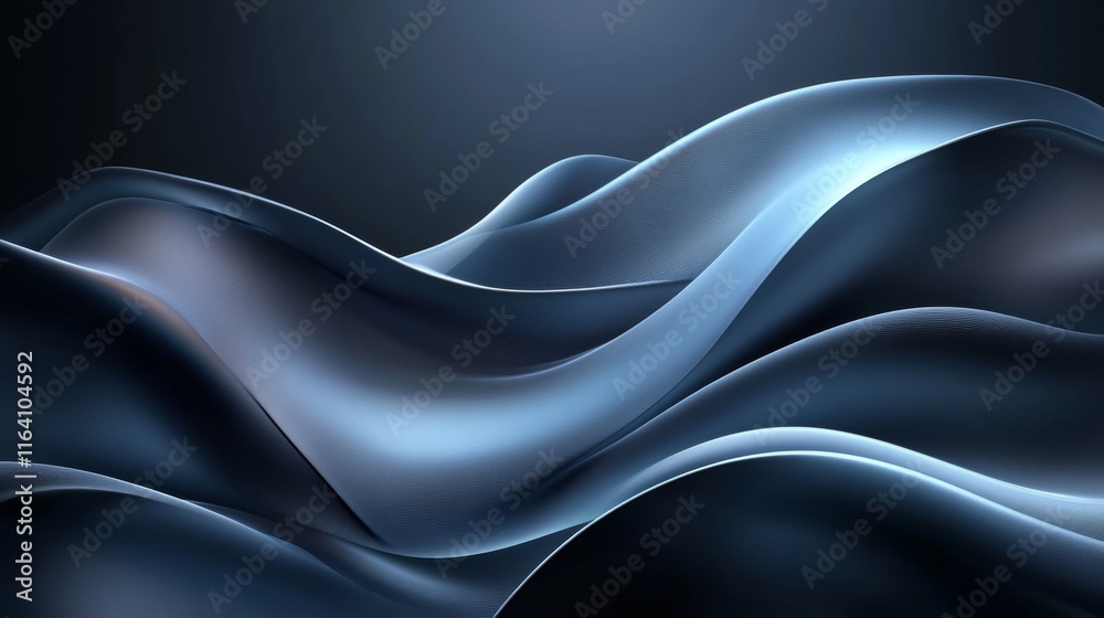 Fototapeta premium Abstract Blue Waves Background