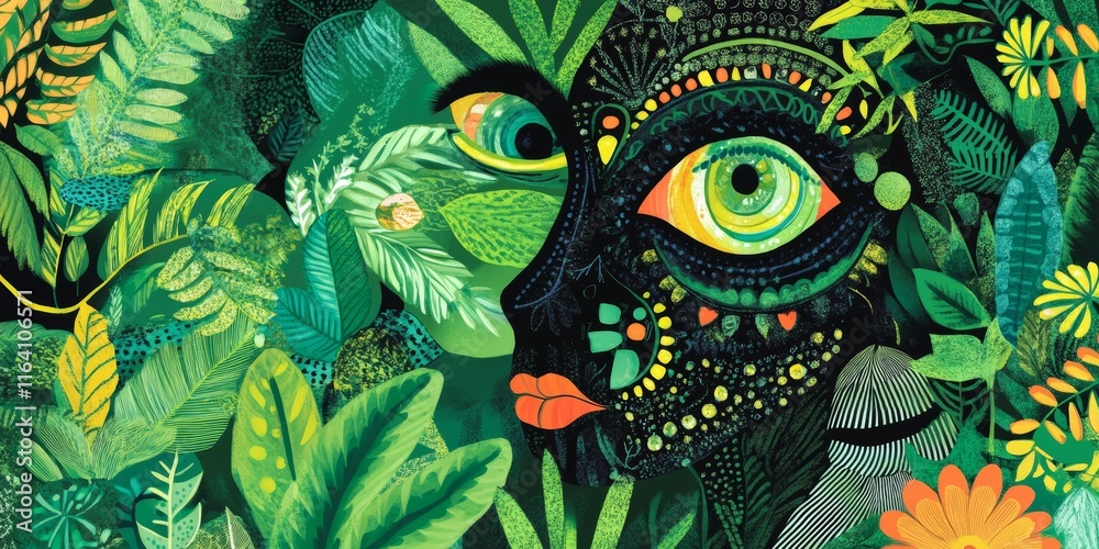 Enchanted Jungle Face Enchanted Jungle Face